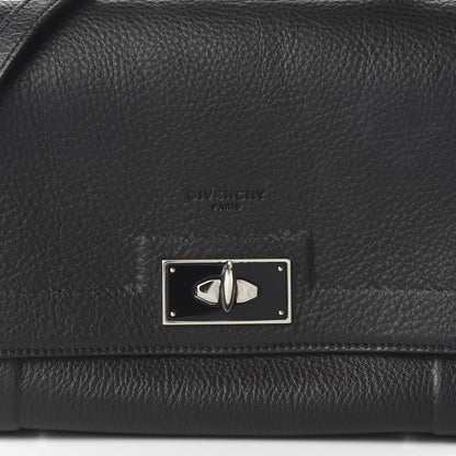 Givenchy Grained Calfskin Mini Shark Lock Satchel Black 9 of 9