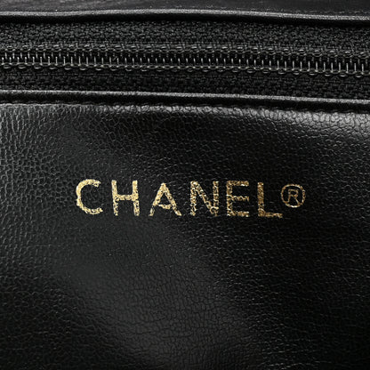 Chanel Lambskin Quilted Drawstring Backpack Black 6 of 16