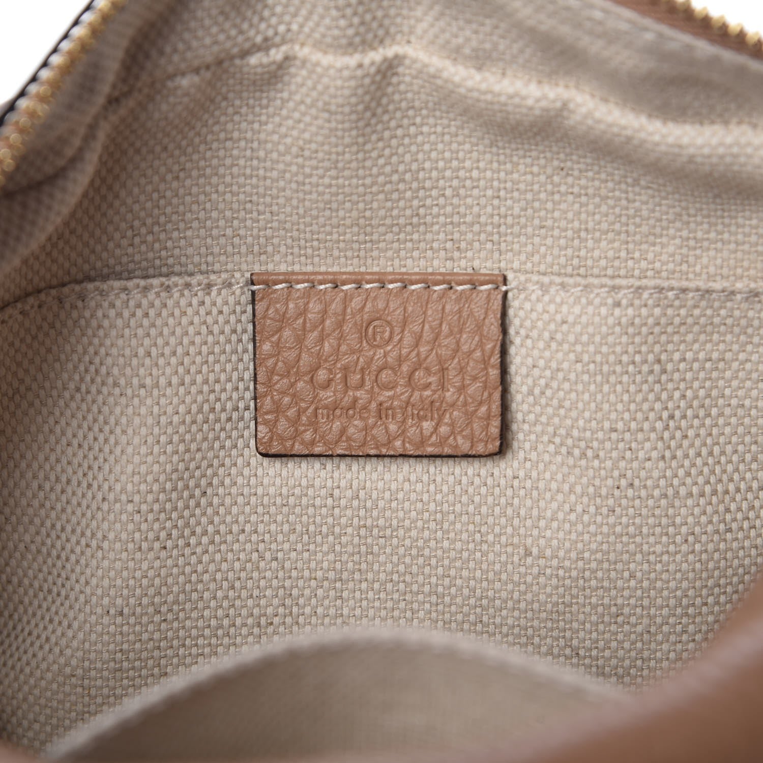 Gucci Pebbled Calfskin Small Soho Disco Bag Camelia 7 of 15