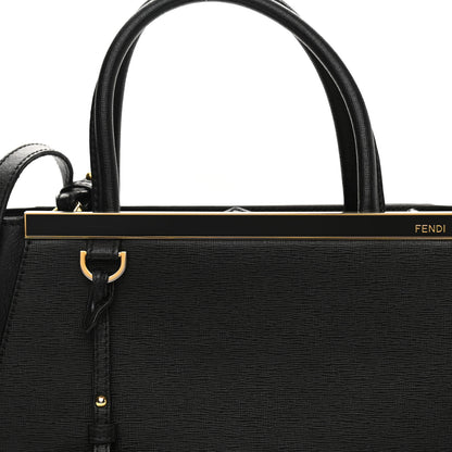 Fendi Vitello Elite Petite 2Jours Tote Black 8 of 13