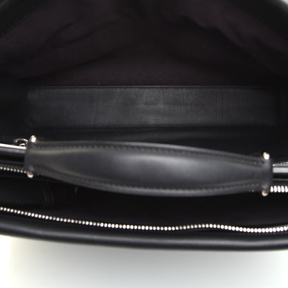 Fendi Calfskin Monster Eyes Large Mens Peekaboo Iconic Essential Satchel Black 4 of 9