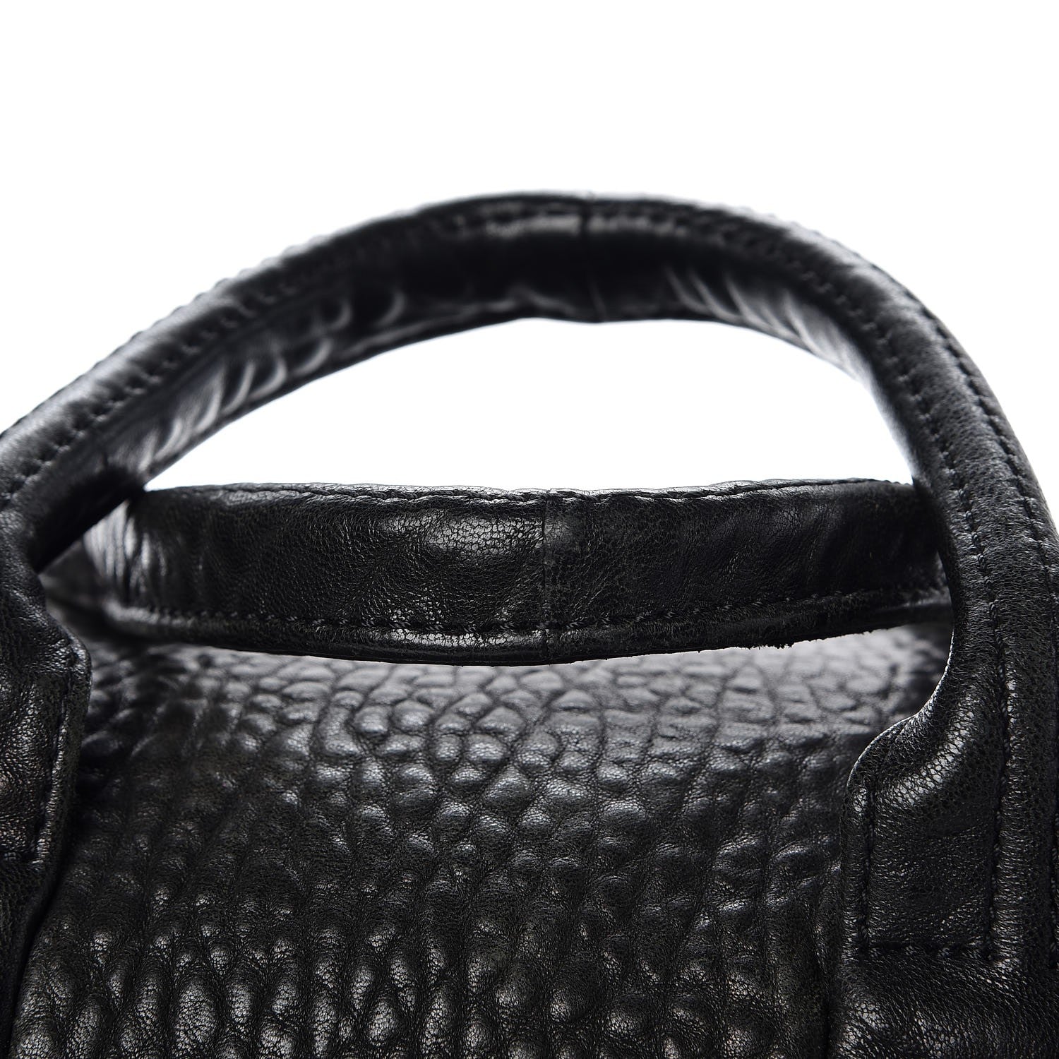 Alexander Wang Pebbled Lambskin Rockie Black Pale Gold Hardware 14 of 17