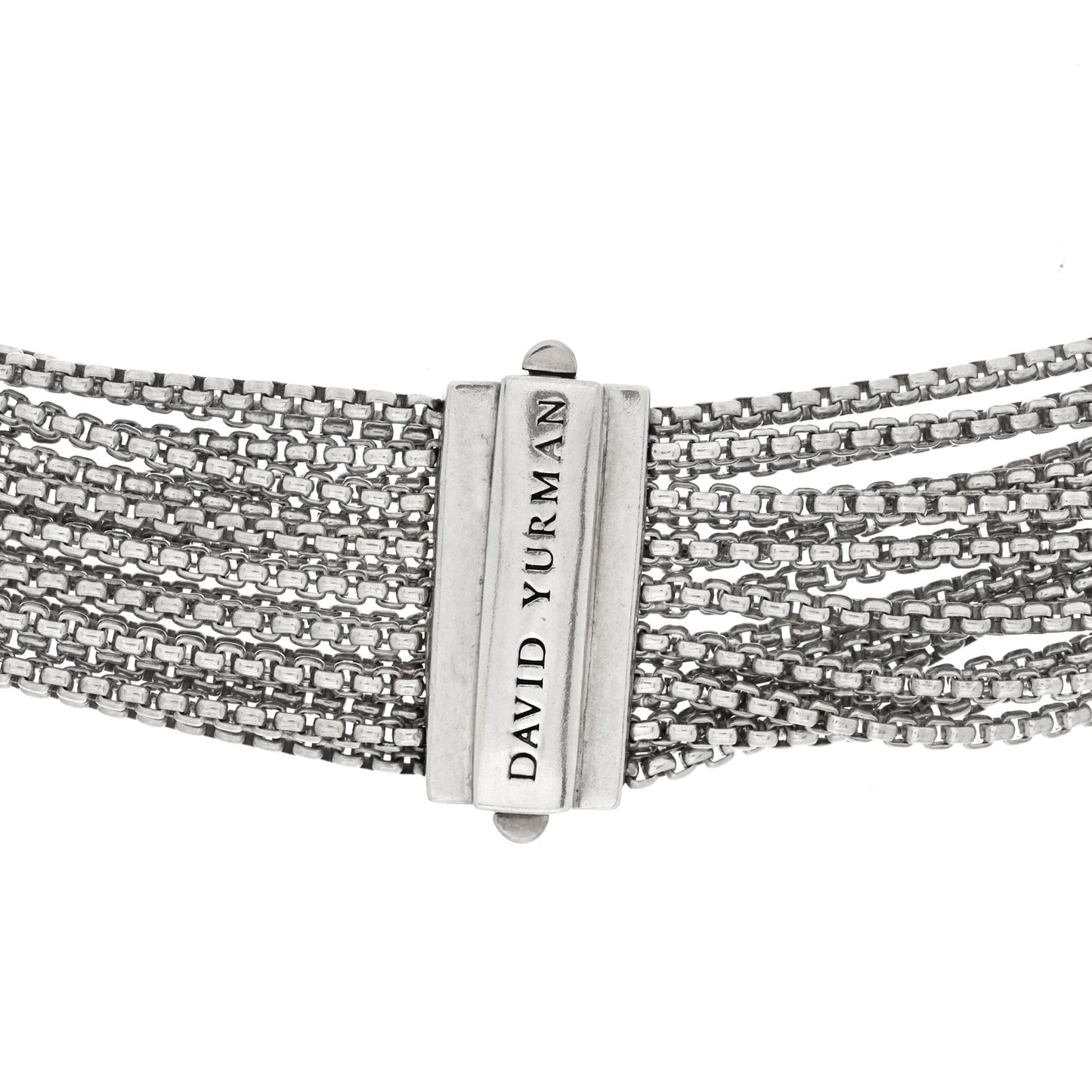 Sterling Silver Multi Strand Box Chain Necklace