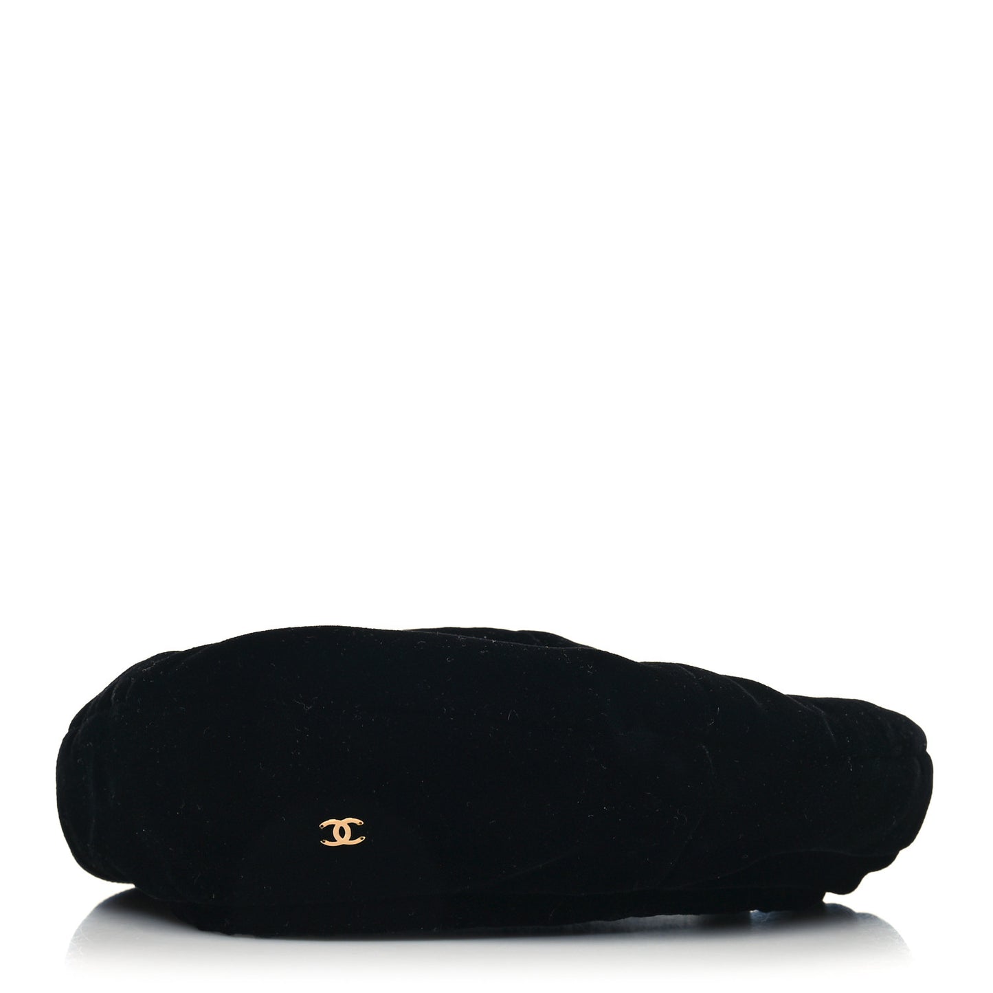 Velvet Beret Hat L Black