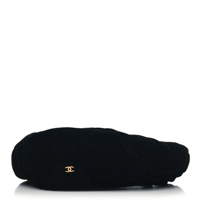 Chanel Velvet Beret Hat L Black 1 of 6