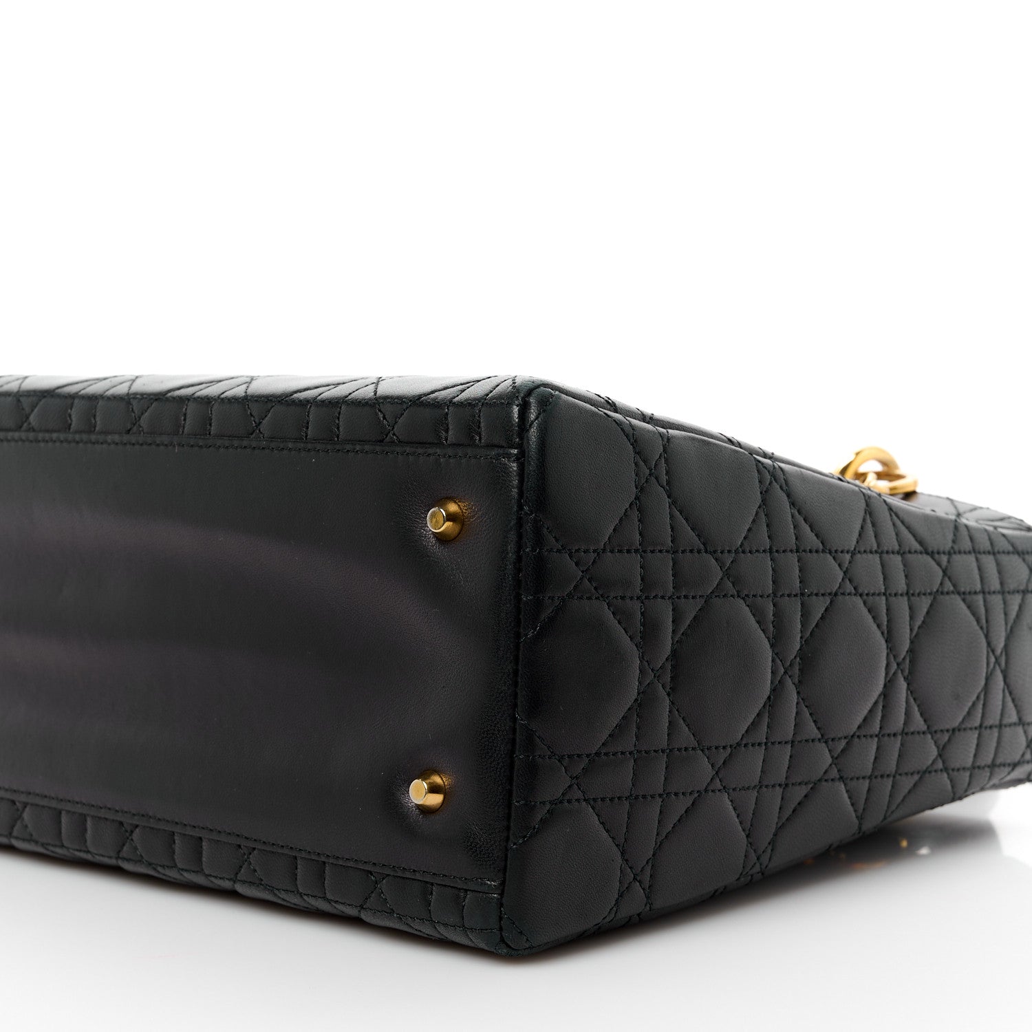 Christian Dior Lambskin Cannage Medium Lady Dior Black 11 of 14