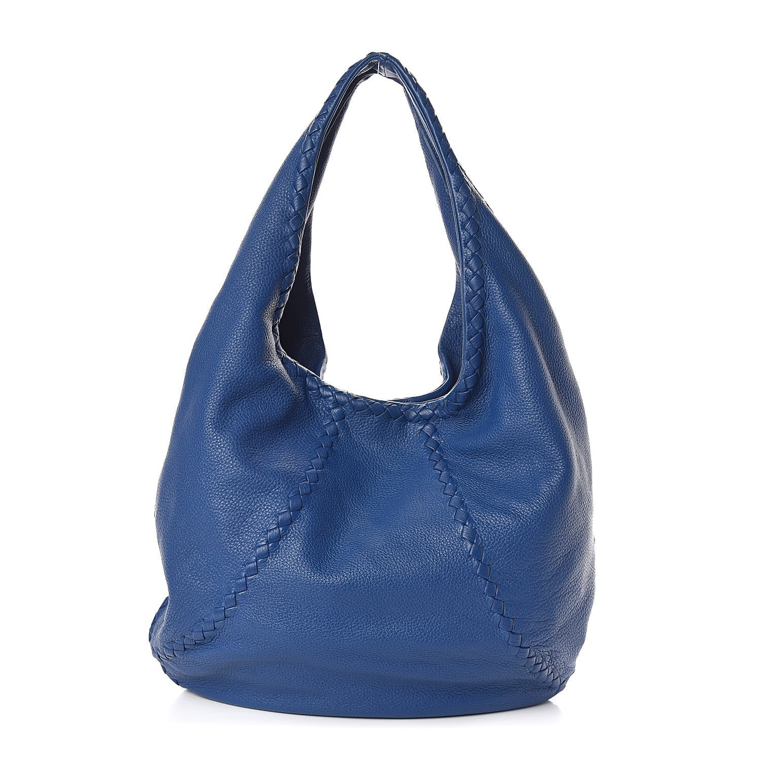 Bottega Veneta Cervo Deerskin Large Hobo Signal Blue 1 of 9