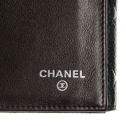 Chanel Caviar Quilted CC Long Double Wallet Black 6 of 8