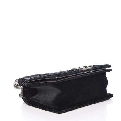 Chanel Velvet Quilted Small Boy Flap Black 4 of 15