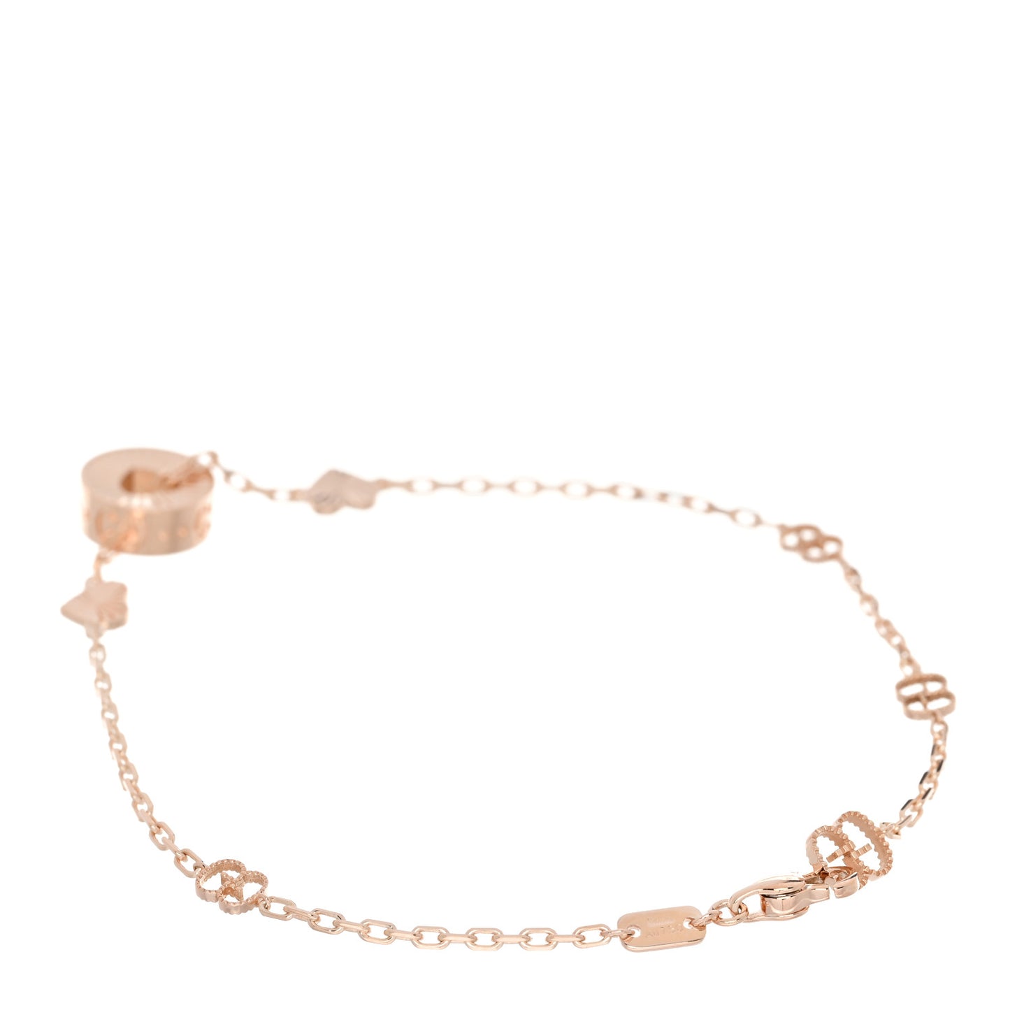 18K Rose Gold Icon Heart Bracelet
