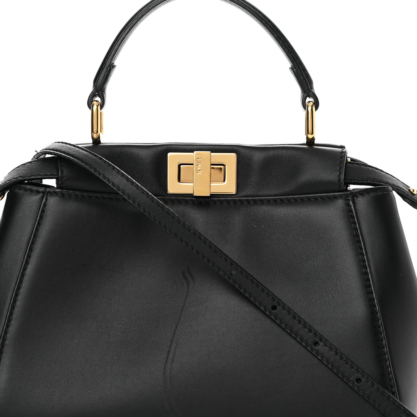 Nappa Mini Peekaboo Iconic Satchel Black