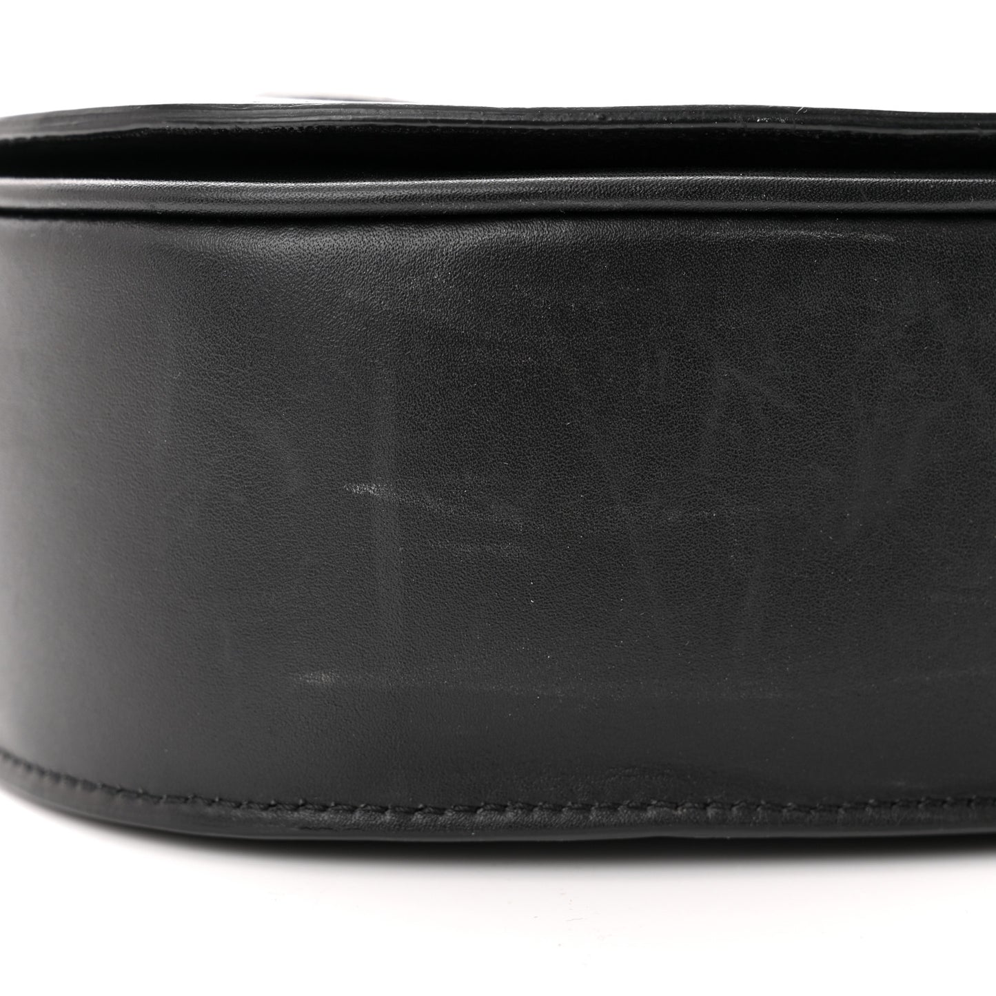 Smooth Calfskin Cuir Triomphe Folco Crossbody Bag Black