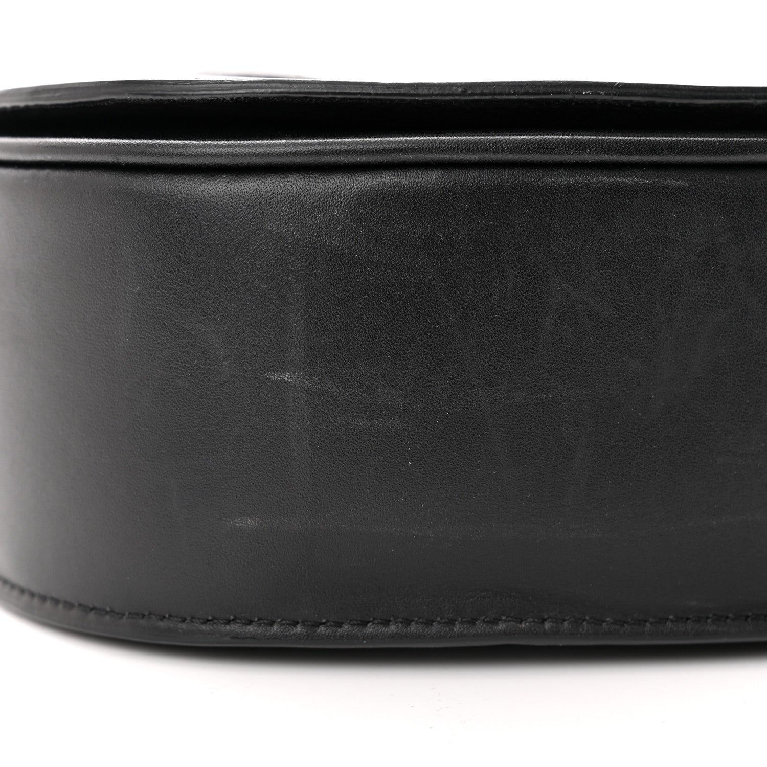 Celine Smooth Calfskin Cuir Triomphe Folco Crossbody Bag Black 10 of 12