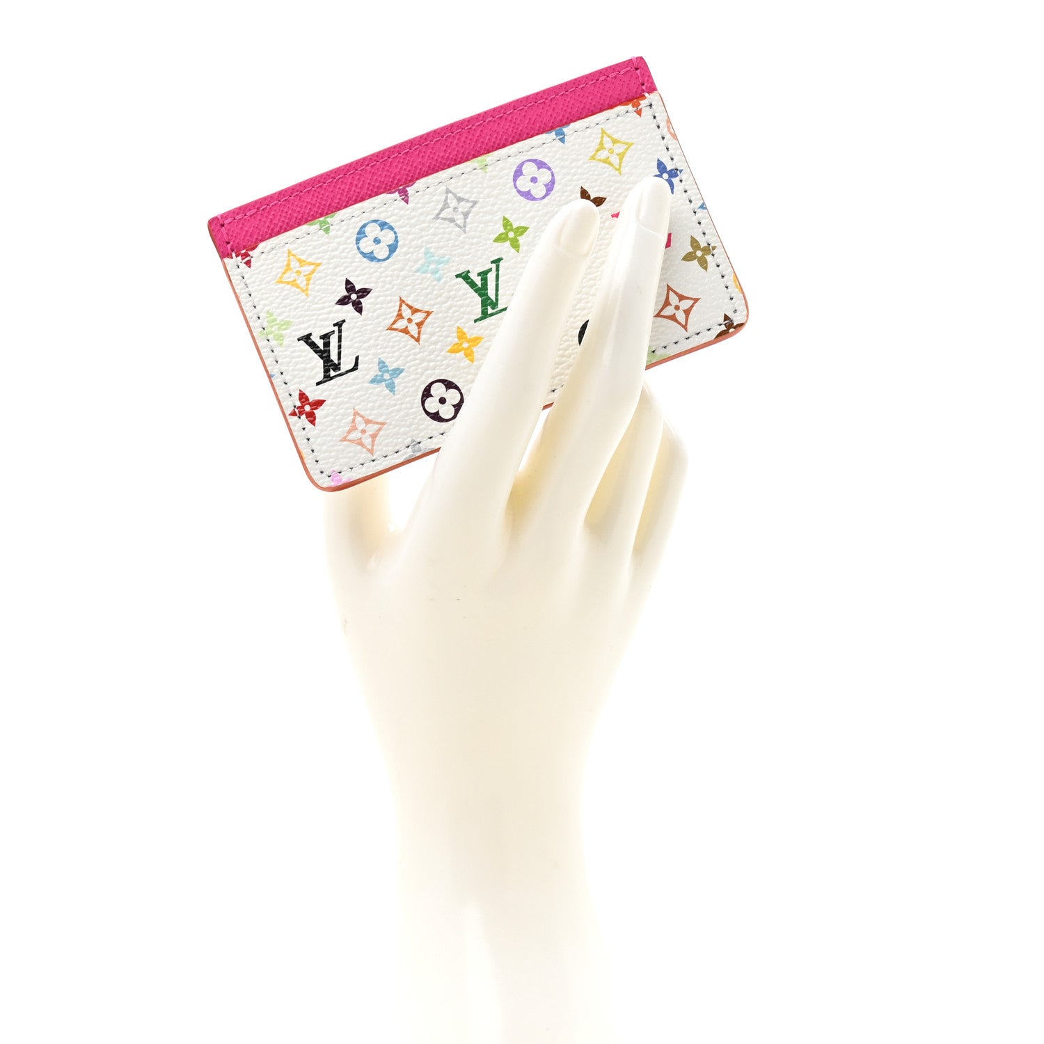Louis Vuitton LV X TM Monogram Multicolor Card Holder Kawaii Pink 2 of 8