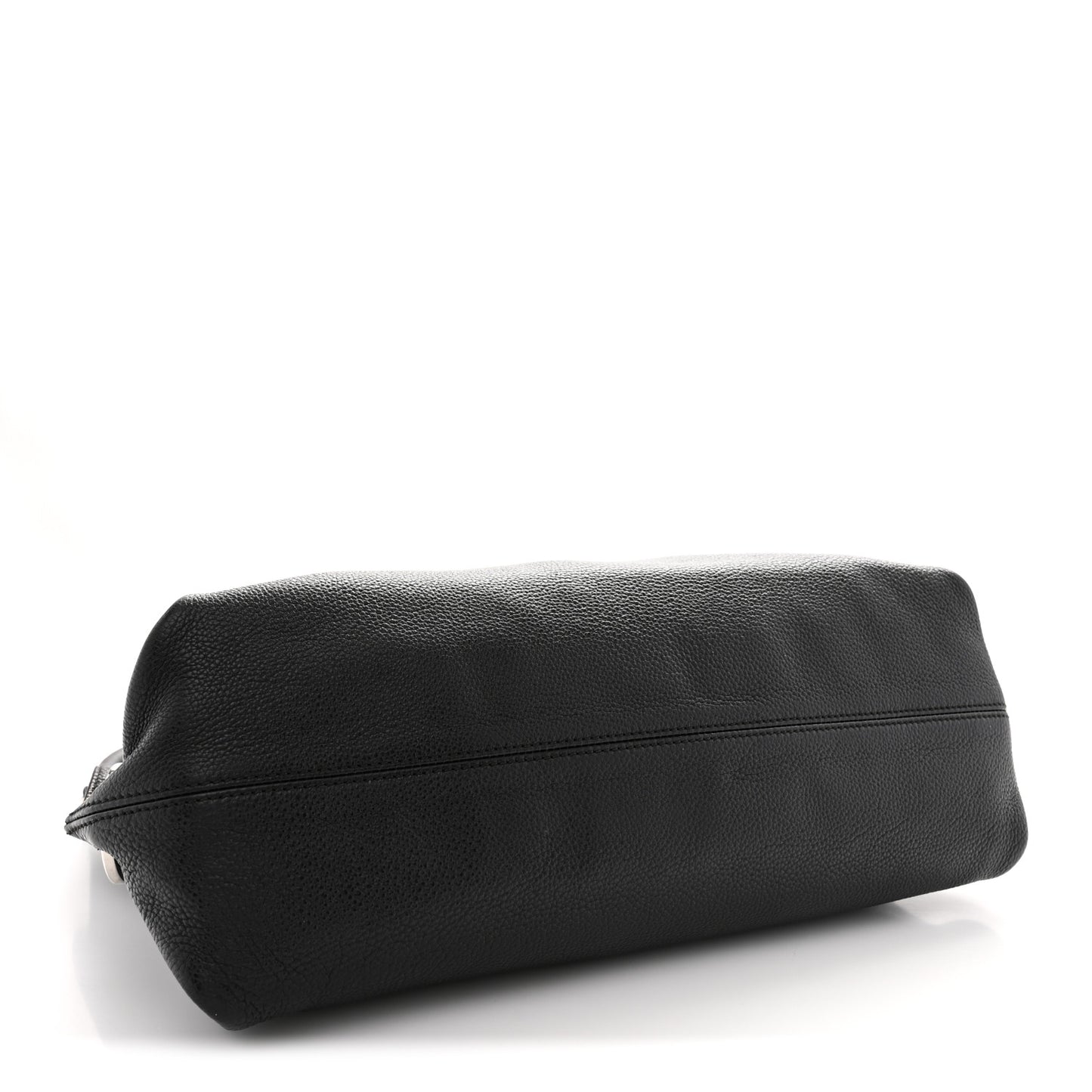 Calfskin Fanisa Gancini Large Hobo Black