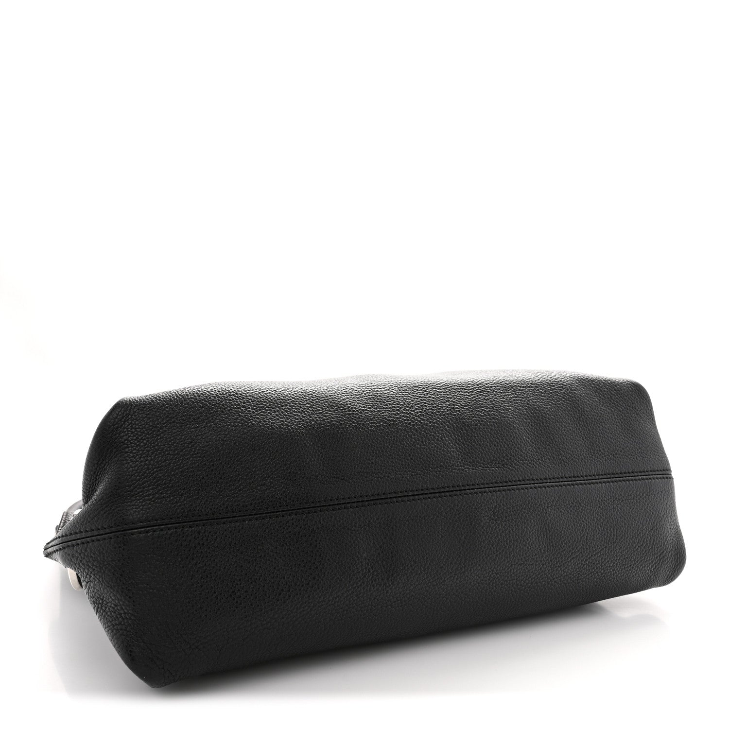 Salvatore Ferragamo Calfskin Fanisa Gancini Large Hobo Black 4 of 12