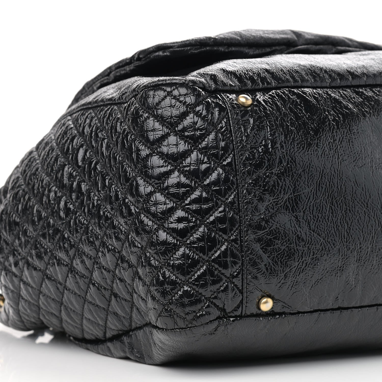 Chanel Vinyl XXL Rock and Chain Flap Black 8 of 10