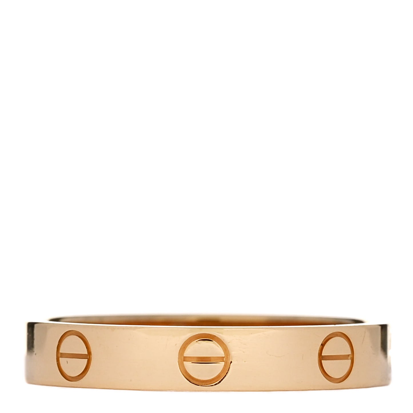 18K Yellow Gold 3.5mm LOVE Wedding Band Ring 59 8.75
