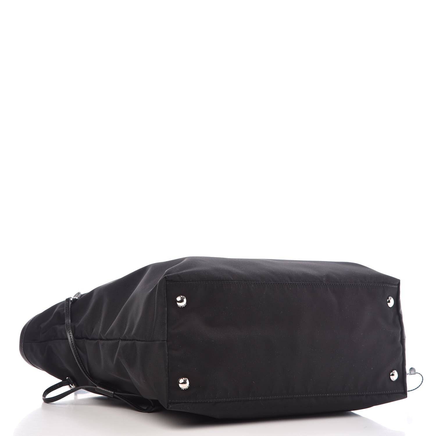Prada Tessuto Nylon Saffiano Tote Black 4 of 10