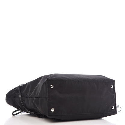 Prada Tessuto Nylon Saffiano Tote Black 4 of 10