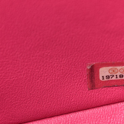 Chanel Lambskin Quilted Mini Rectangular Flap Dark Pink 6 of 17