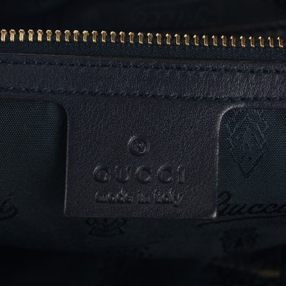 Gucci Crystal Monogram Large Hysteria Clutch Navy Blue 5 of 7