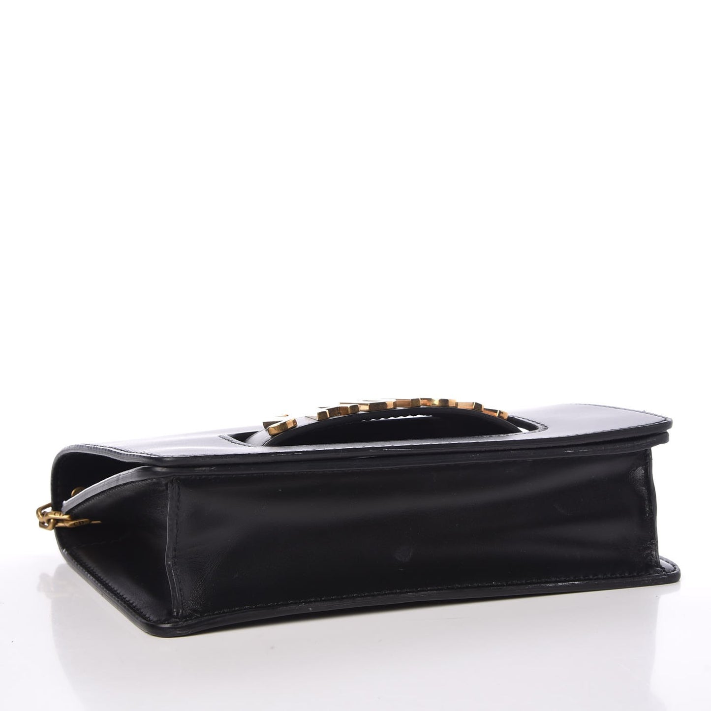 Calfskin J'Adior Chain Flap Bag Black