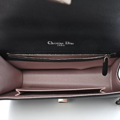 Christian Dior Grained Calfskin Small Diorama Flap Bag Black 5 of 10