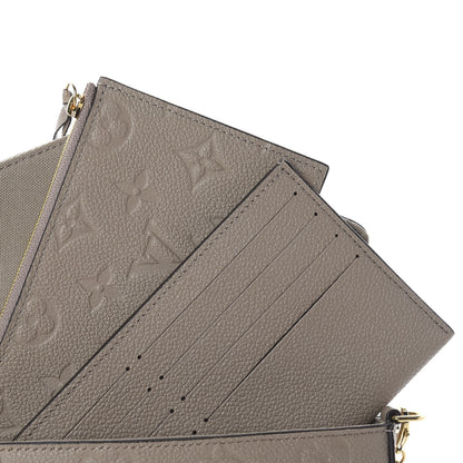 Louis Vuitton Empreinte Pochette Felicie Chain Wallet Tourterelle 9 of 10