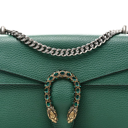 Gucci Pebbled Calfskin Small Dionysus Shoulder Bag Emerald 8 of 10