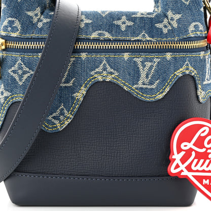 Louis Vuitton X NIGO Taurillon Monogram Denim Japanese Cruiser Blue 7 of 9