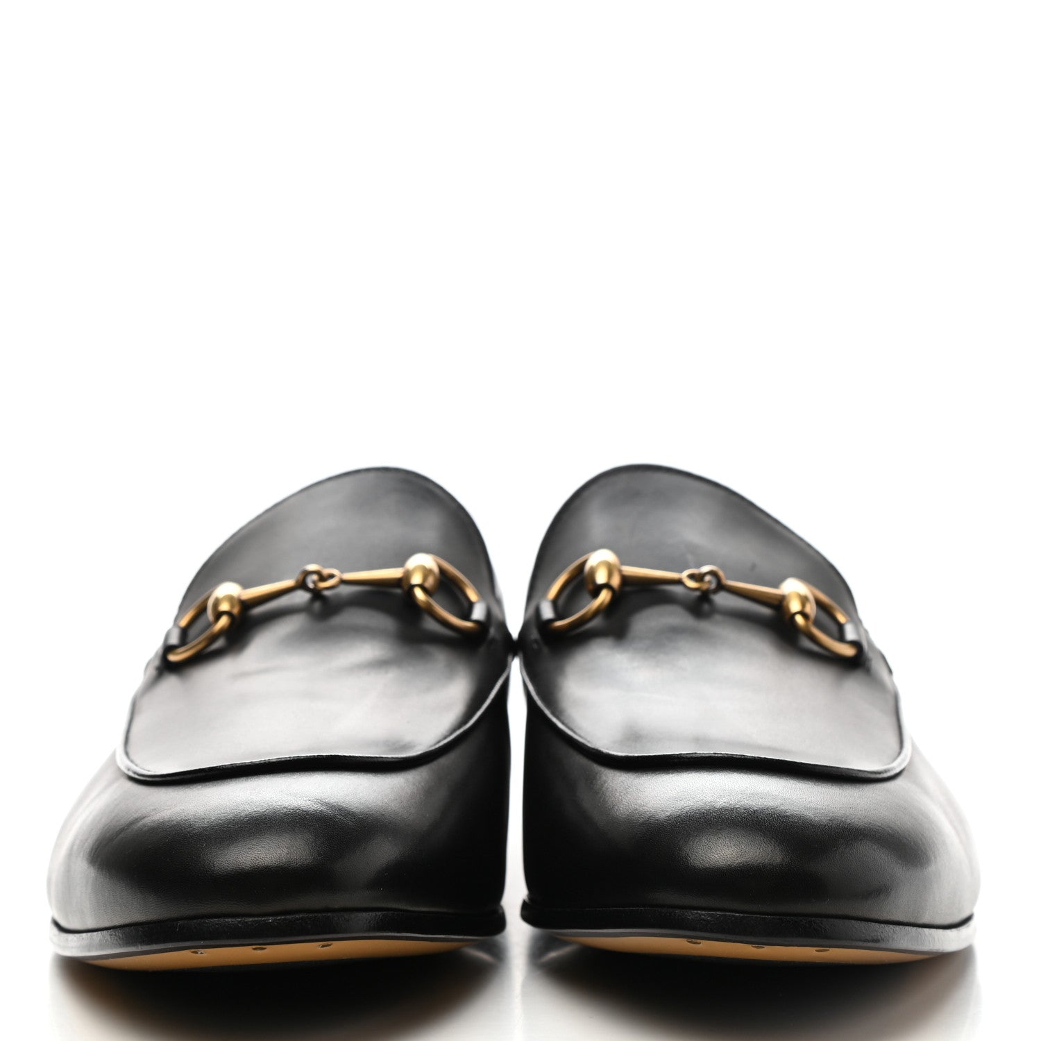 Gucci Calfskin Horsebit Mens Jordaan Loafers 11 Black 2 of 11