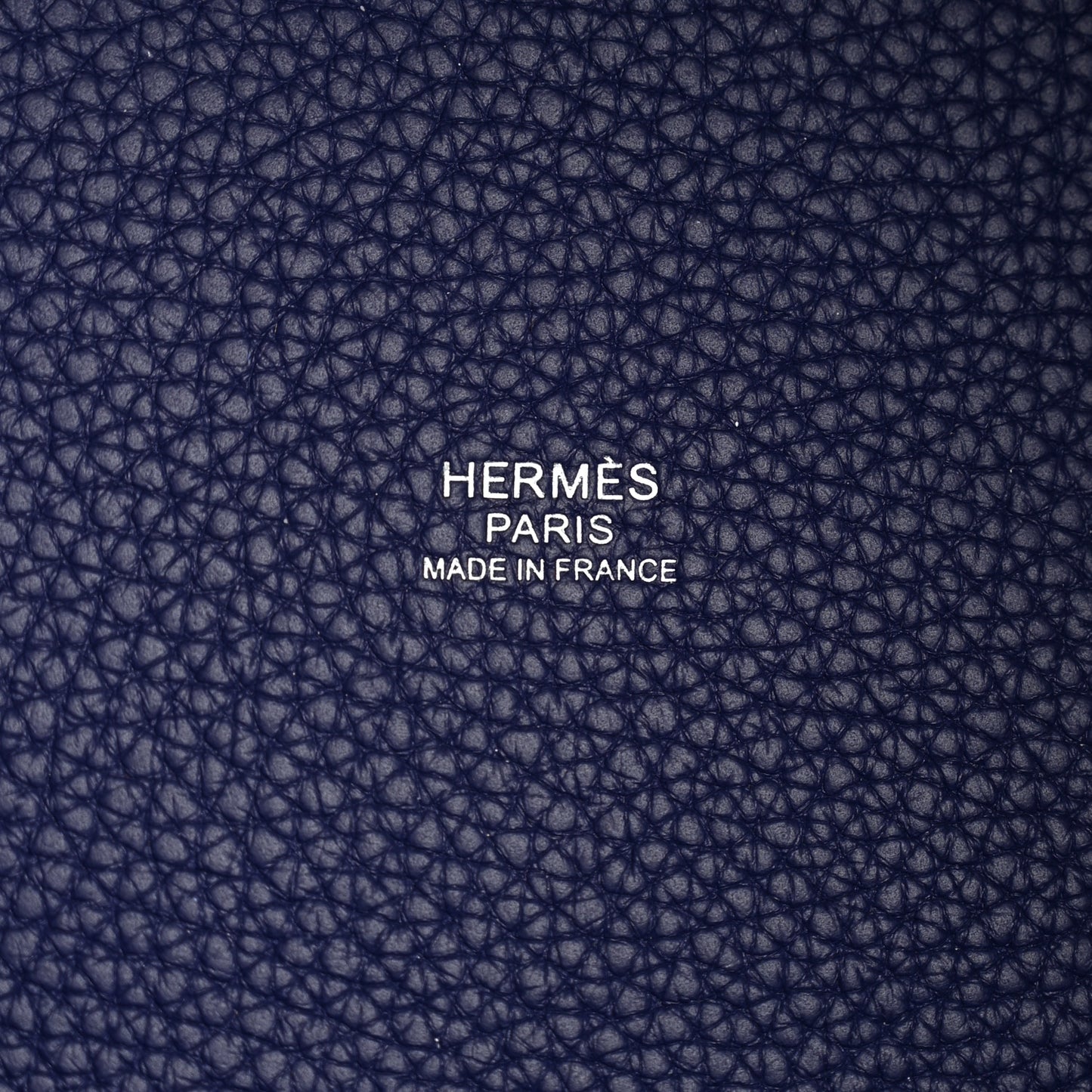 Taurillon Clemence Casaque Picotin Lock 18 PM Bleu Electrique Bleu Encre