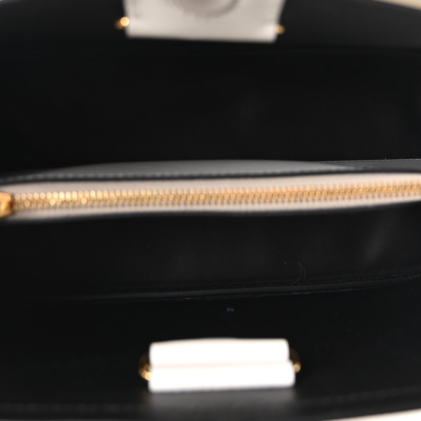 Saffiano Cuir Small Matinee Tote  Bianco Black