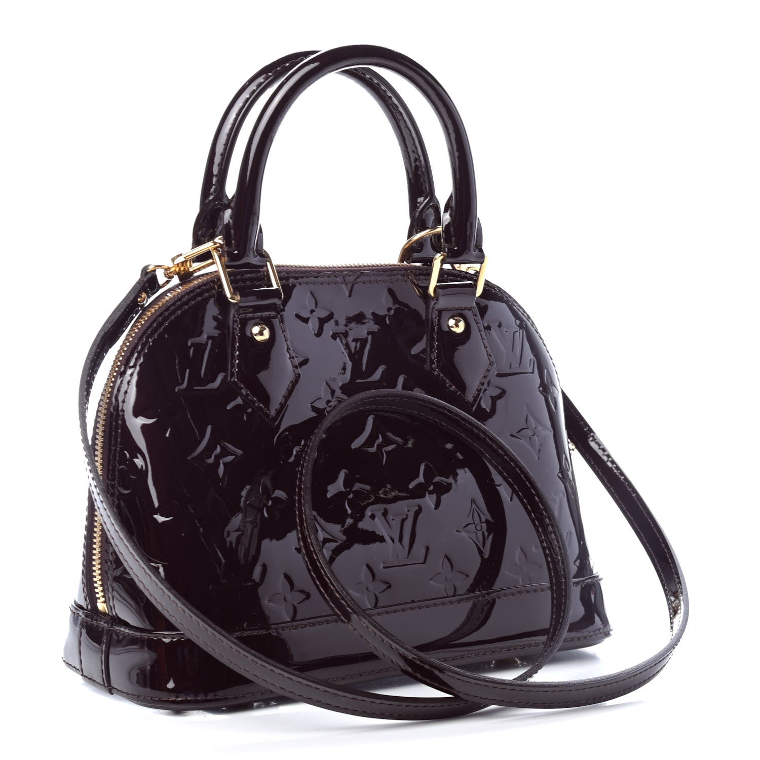 Louis Vuitton Vernis Alma BB Amarante 2 of 4