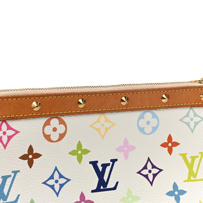 Louis Vuitton Monogram Multicolor Pochette Accessories White 12 of 15