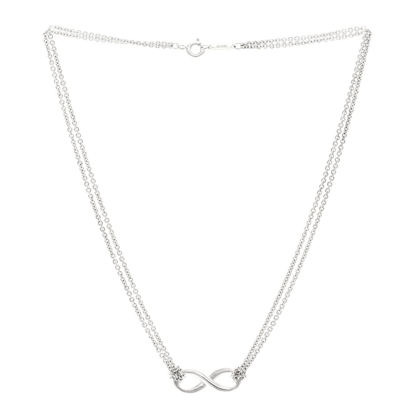Sterling Silver Infinity Pendant Necklace