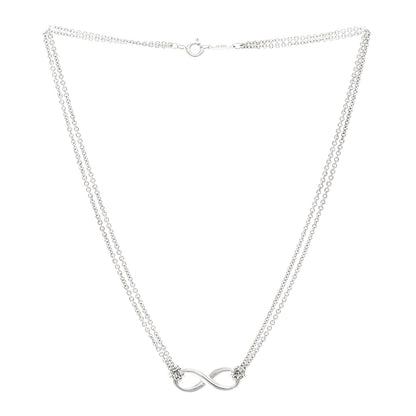 Tiffany Sterling Silver Infinity Pendant Necklace 3 of 4