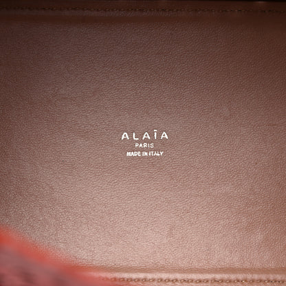 Alaia Lux Calfskin Vienne Wave Mina 25 Bag Red 6 of 8