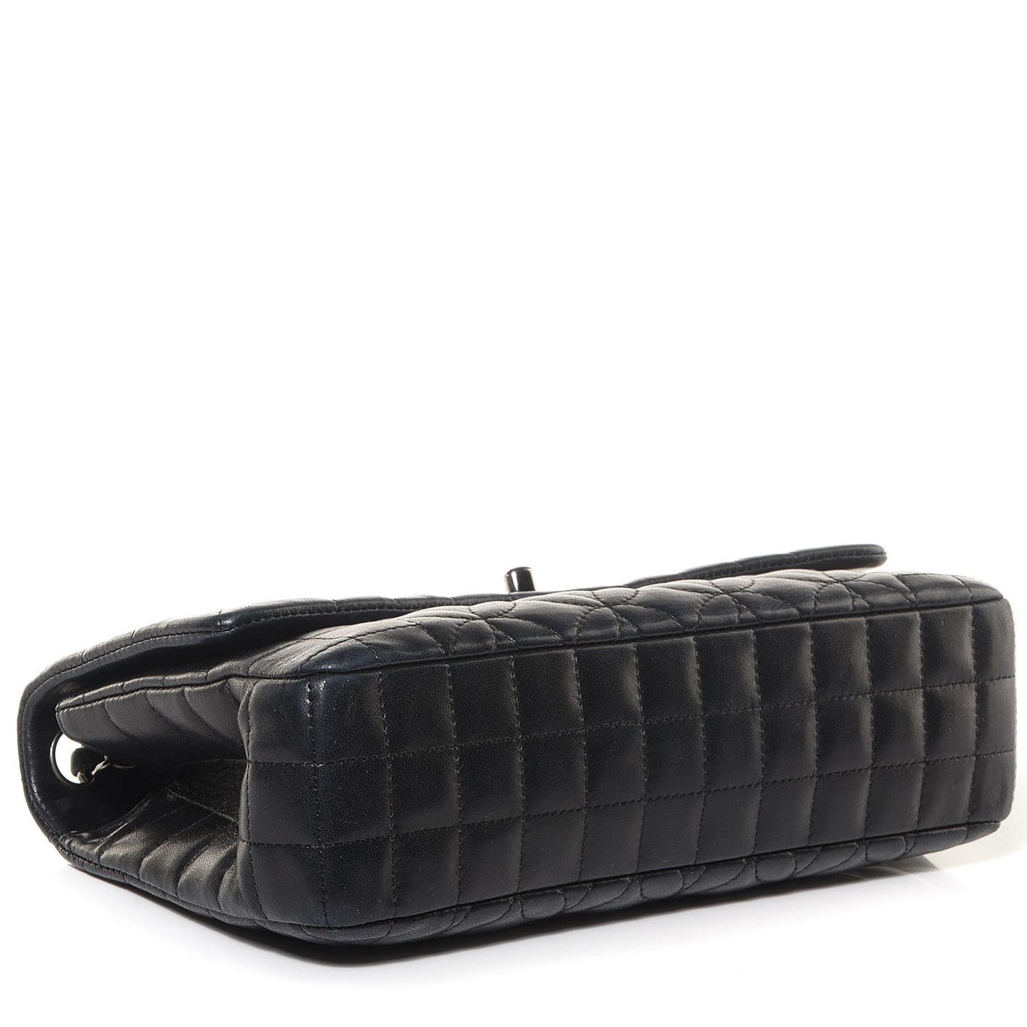 Lambskin Quilted Medium Single Flap Black