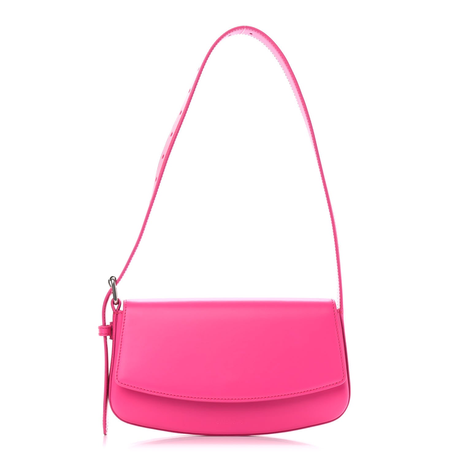 Balenciaga Shiny Box Calfskin Ghost Sling Bag Fuchsia 1 of 9
