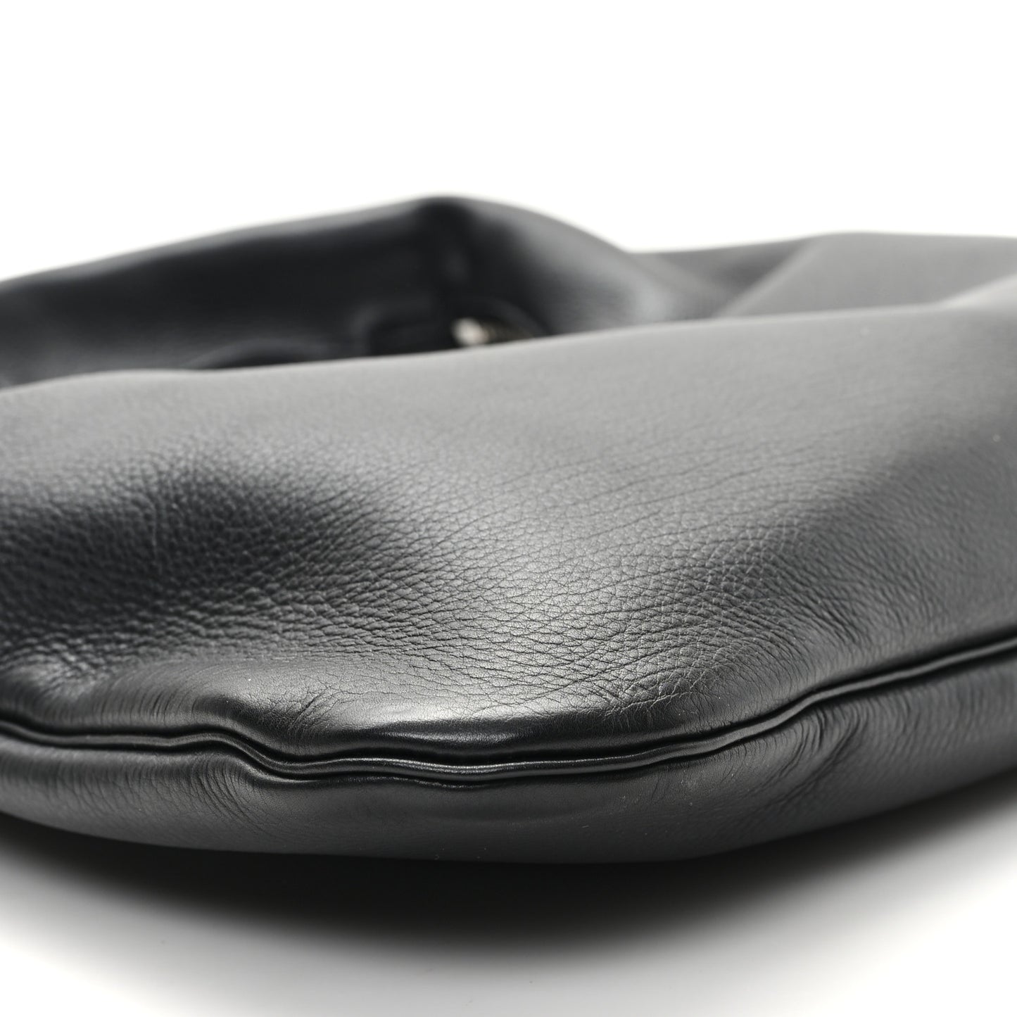 Grained Calfskin Small Everyday Shoulder Bag Black
