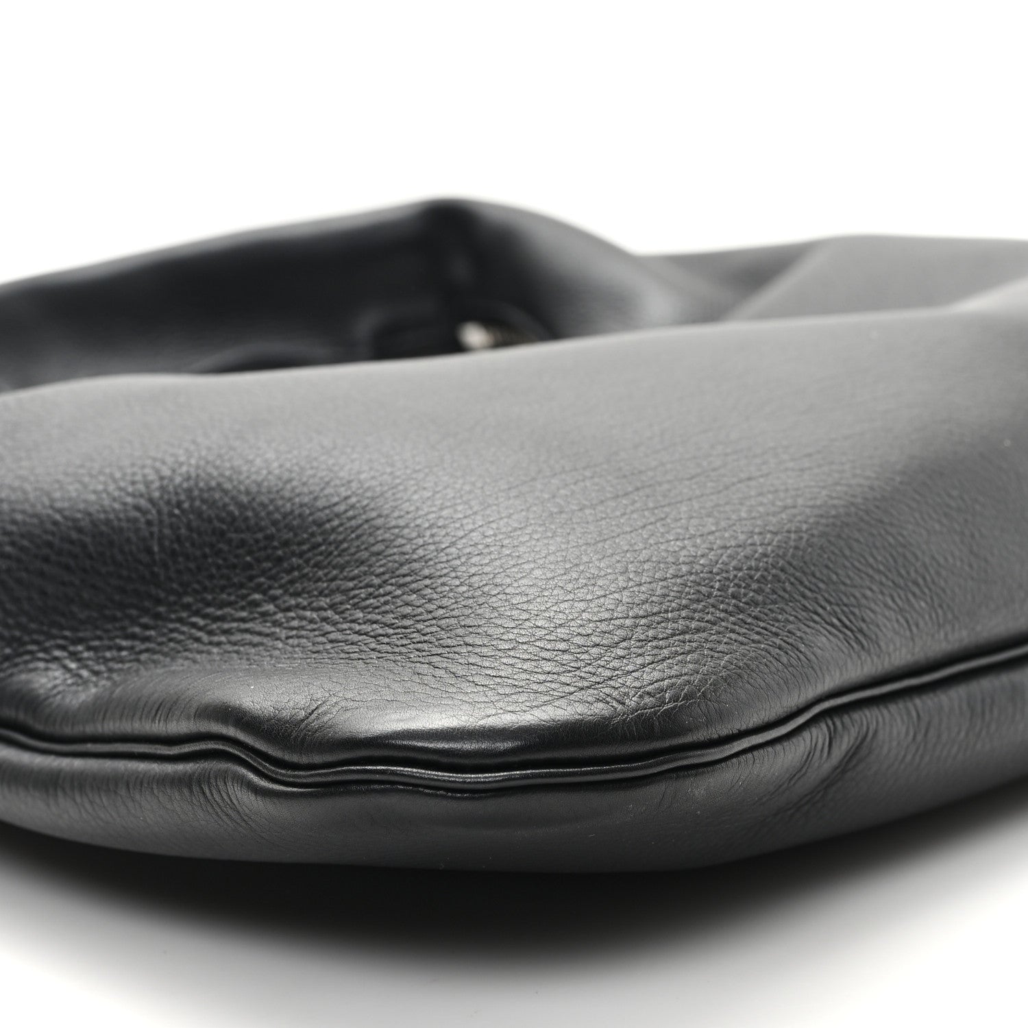 The Row Grained Calfskin Small Everyday Shoulder Bag Black 8 of 9