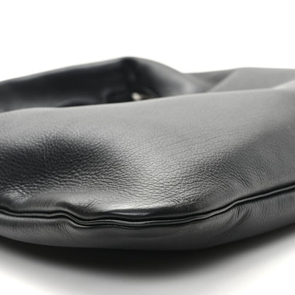 The Row Grained Calfskin Small Everyday Shoulder Bag Black 8 of 9