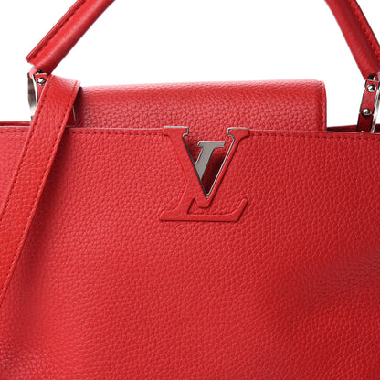 Louis Vuitton Taurillon Capucines PM Rubis 10 of 10