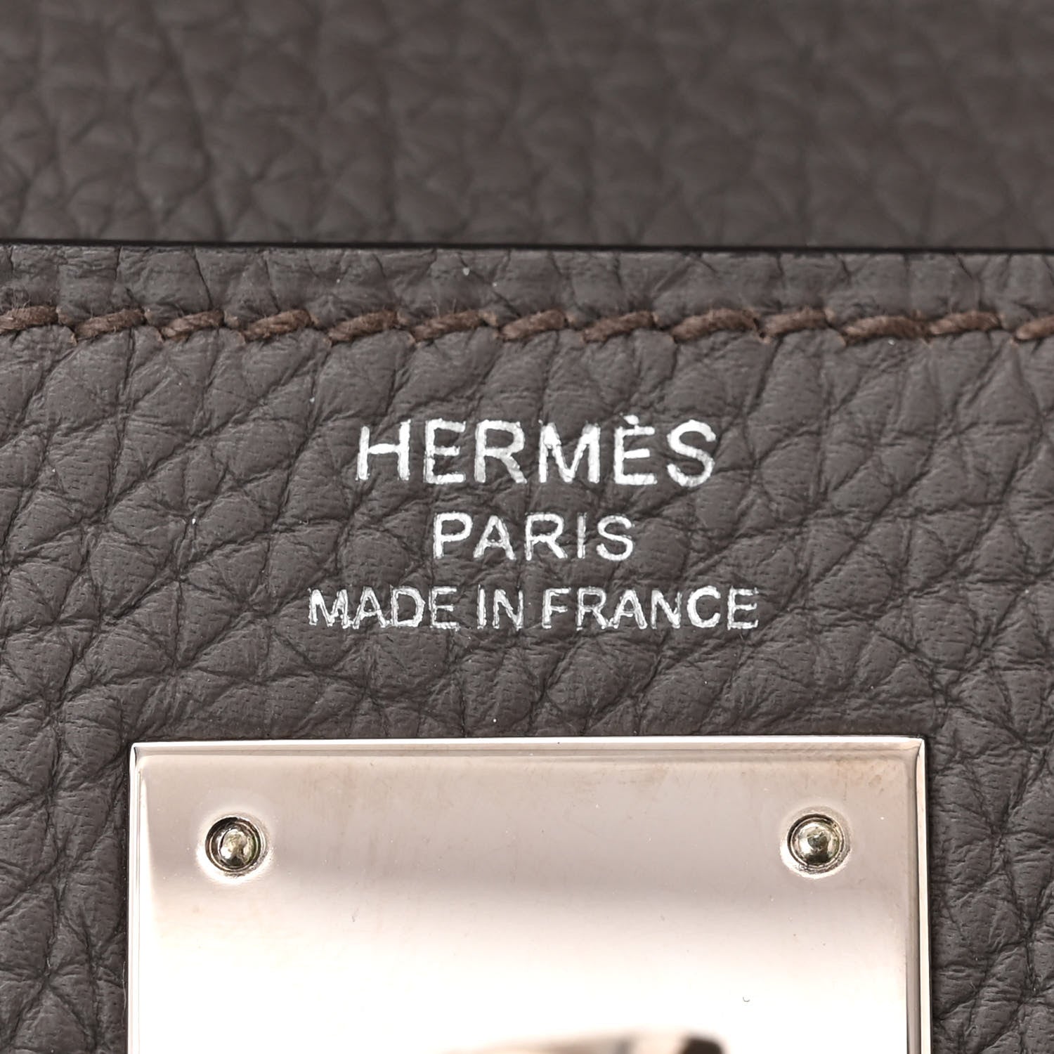 Hermes Togo Kelly Retourne 28 Etain 6 of 14