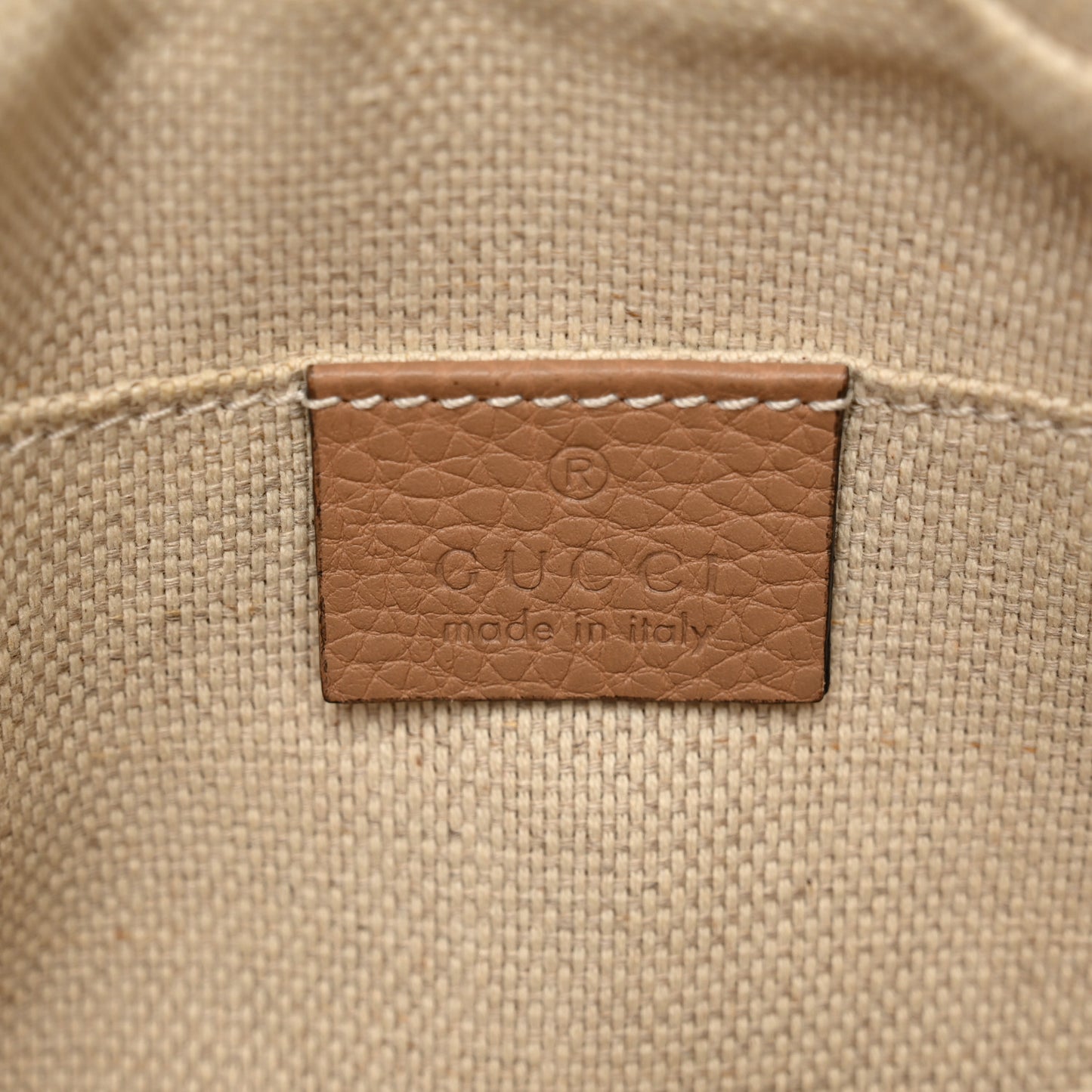 Pebbled Calfskin Small Soho Disco Bag Camelia