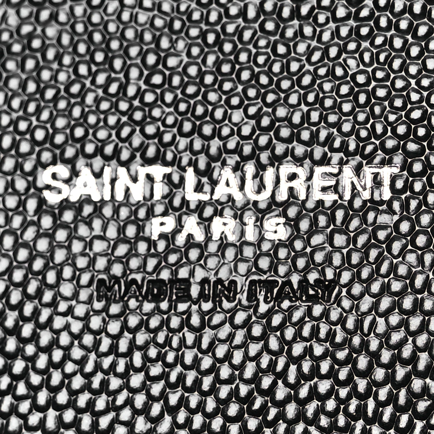 Saint Laurent Grain De Poudre Matelasse Chevron Monogram Envelope Clutch Black 6 of 10
