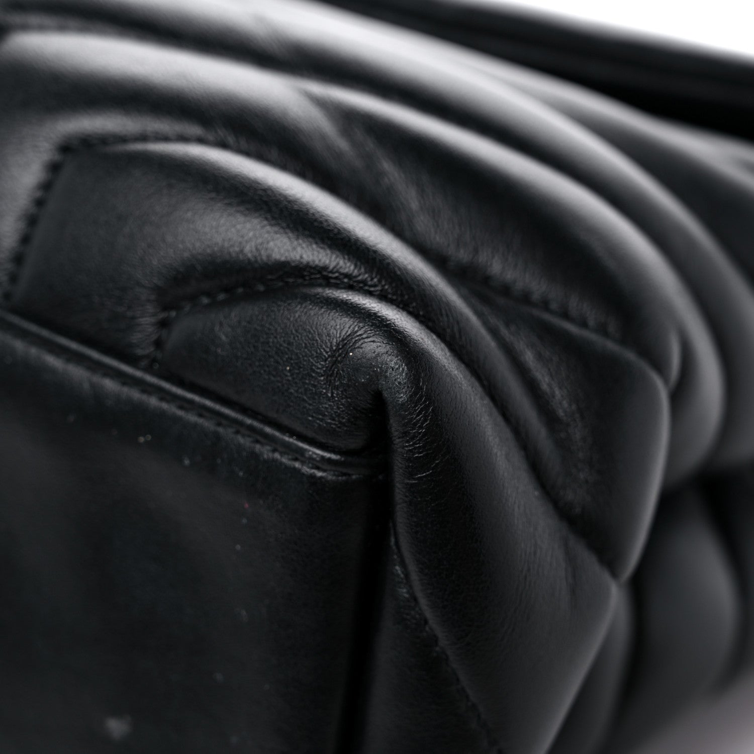 Saint Laurent Calfskin Y Quilted Monogram Medium Loulou Chain Satchel Black 11 of 21