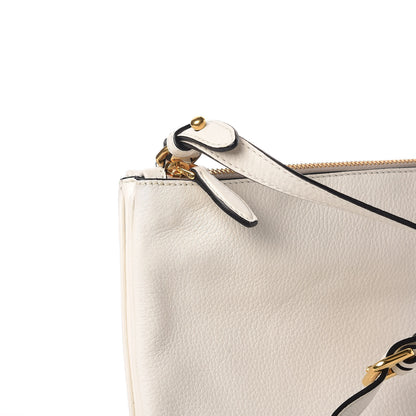 Prada Vitello Phenix Double Zip Crossbody Bag Bianco 11 of 11